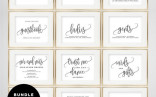 BUNDLE DEAL Wedding Sign Templates Set Printable Etsy Signs