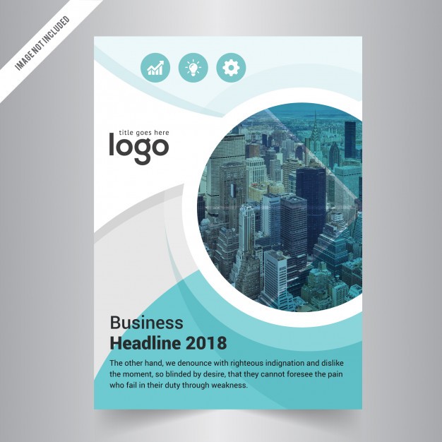 Business Brochure Template With Circle Shape Vector Premium Download