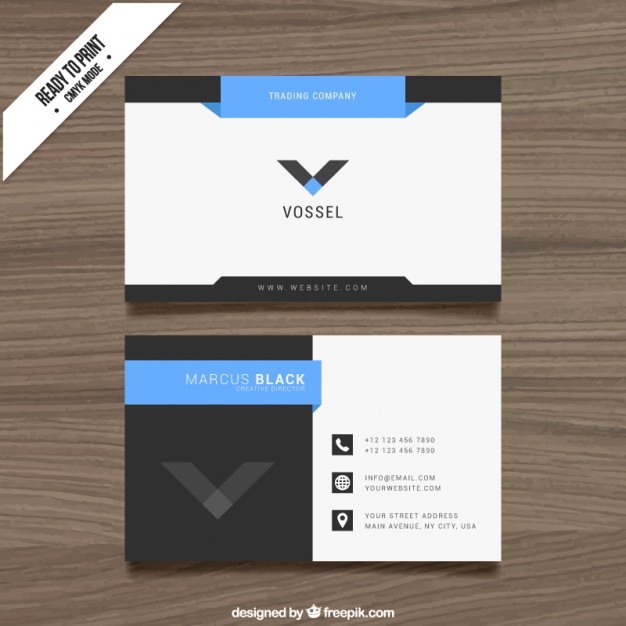 Business Card Design Vector Free Download