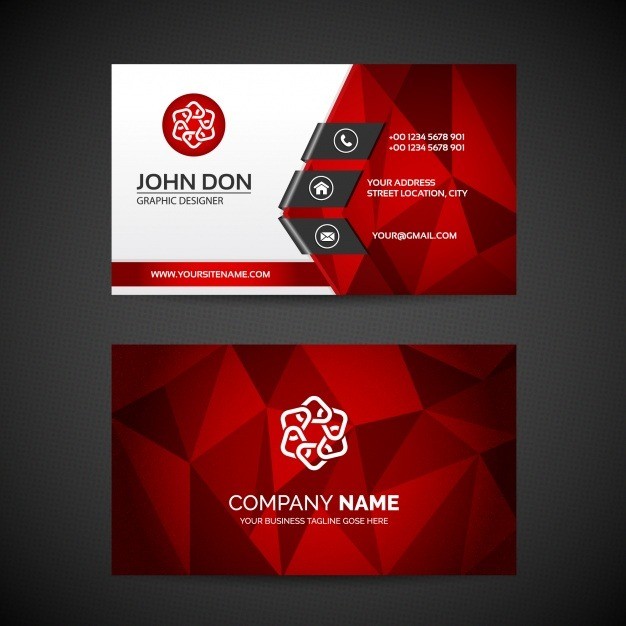 Business Card Template Vector Free Download