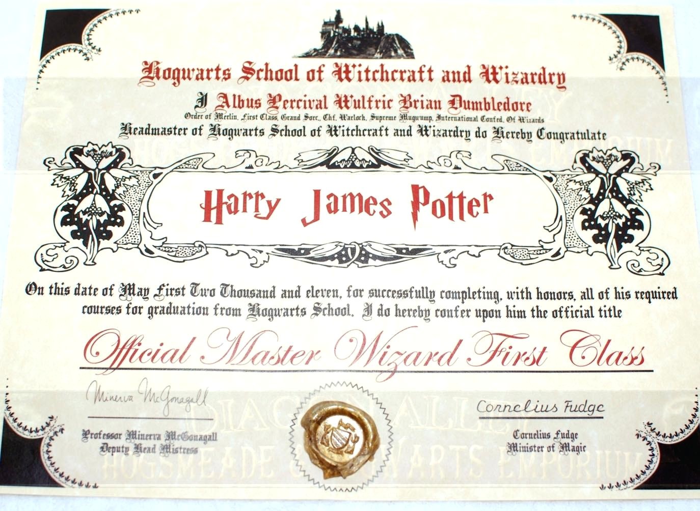 Business Cards Toledo Ohio Fresh Harry Potter Certificate