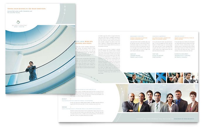 Business Consulting Brochure Template Design