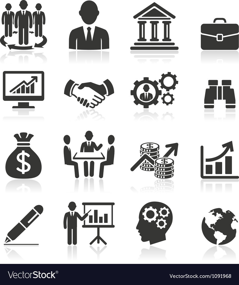 Business Icons Royalty Free Vector Image
