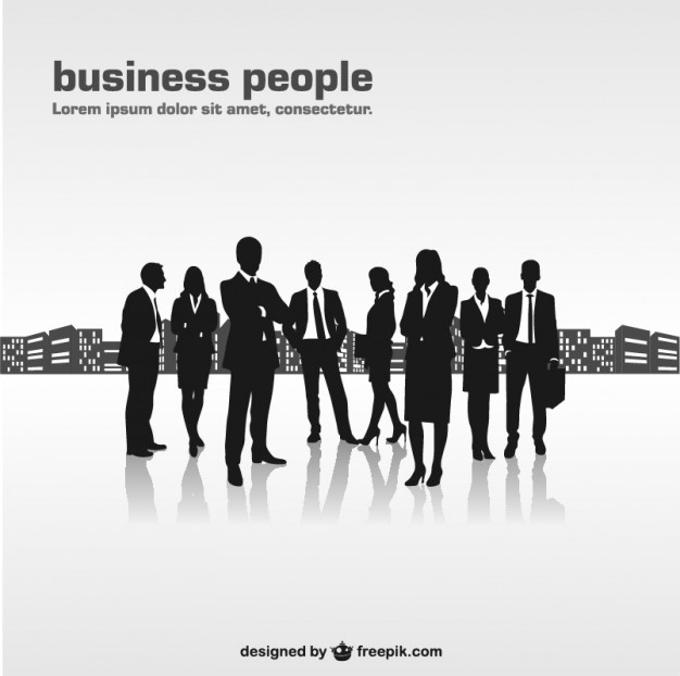 Business People Silhouettes Vector Free Download