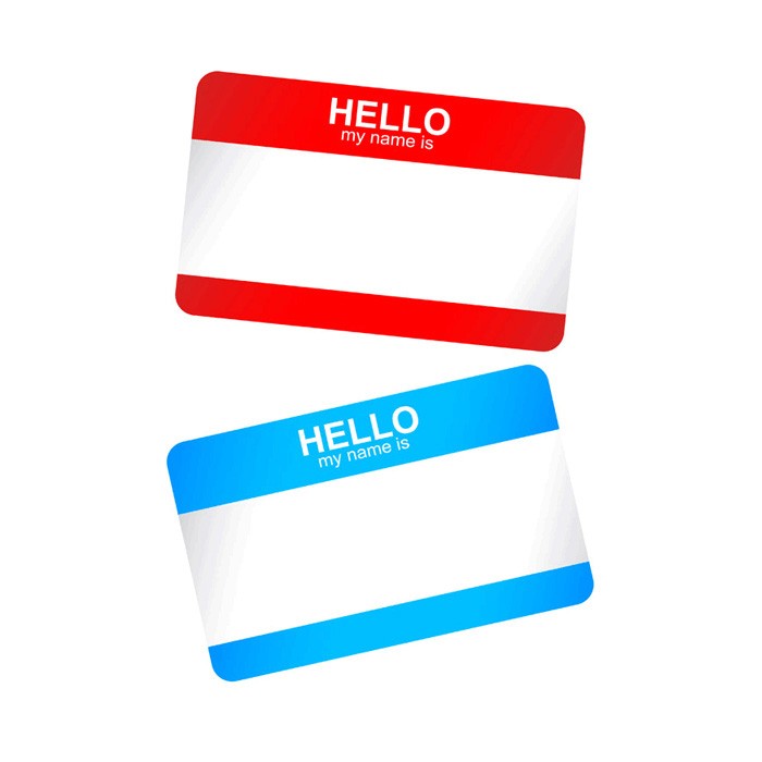 Bytedust Lab Vector Design Wow A Free Hello My Name Is Sticker Badge Template
