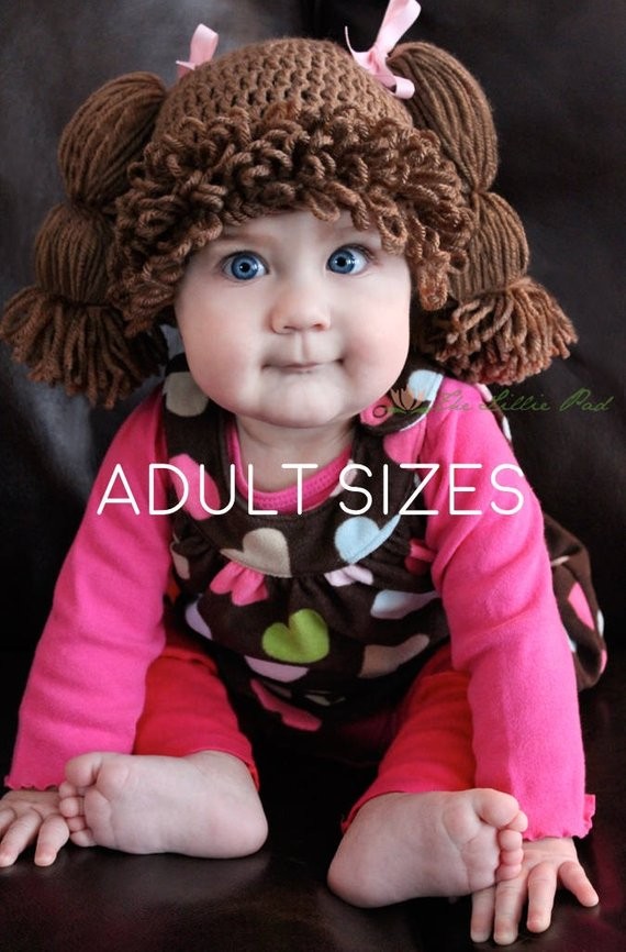 Cabbage Patch Kid Hat Wig Etsy