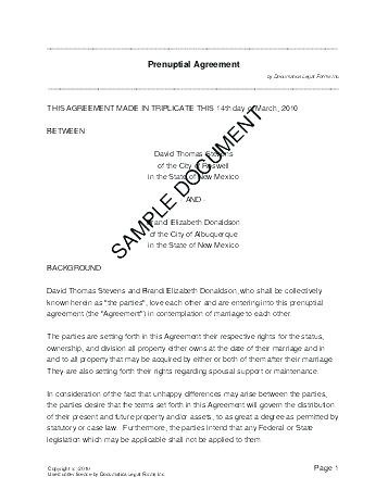 Canadian Common Law Separation Agreement Template Contractor Canada