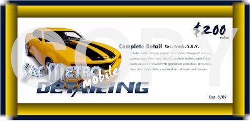 Car Wash Gift Certificate Template 16 Personalized Auto Detailing Automotive