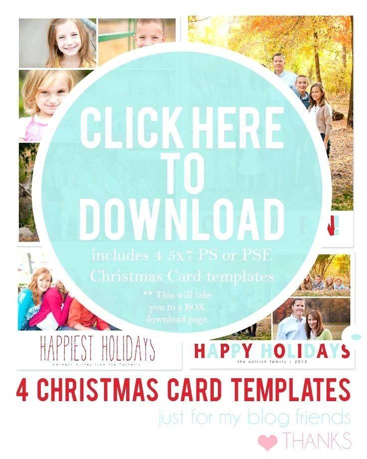 Card Template Photoshop Holiday Templates Psd Christmas Astrnmr