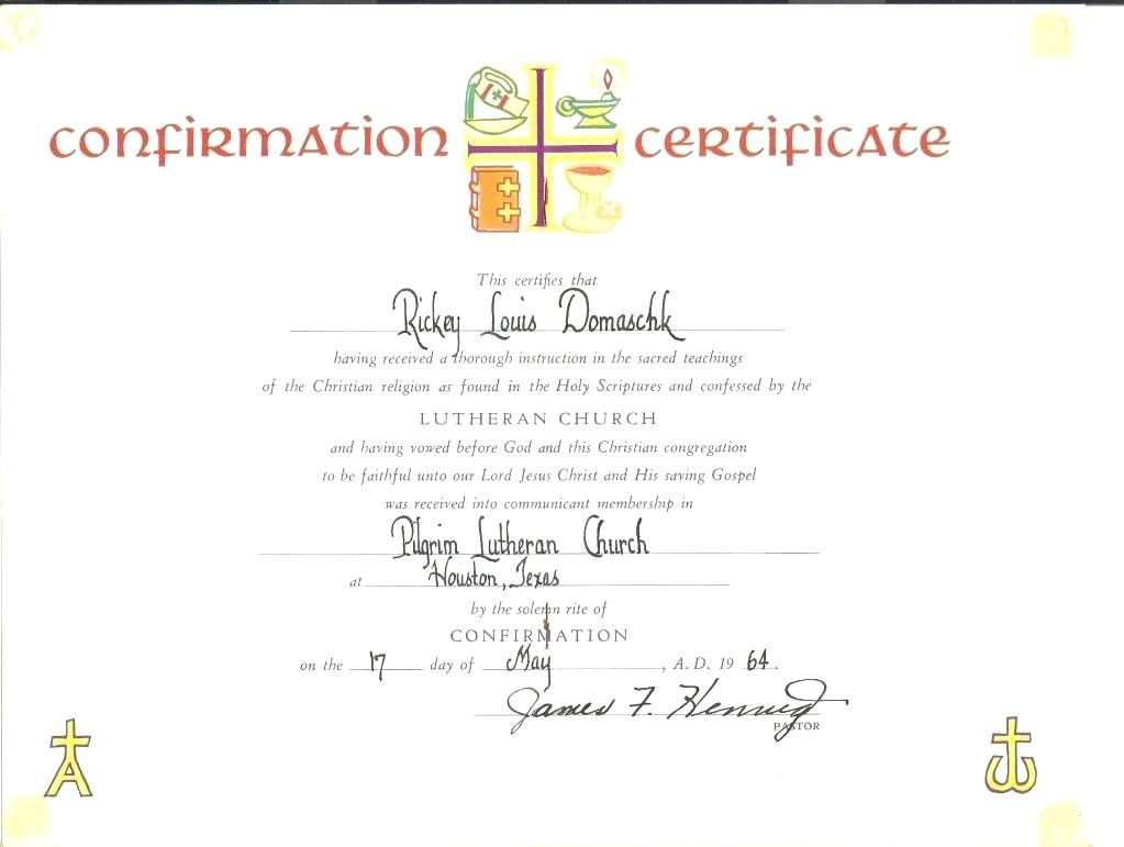 Catholic Baptism Certificate Template Images Templates TemplateSource Confirmation