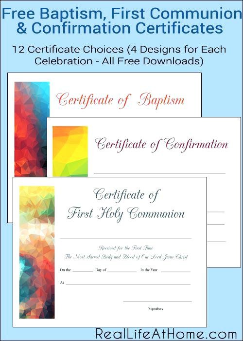 Catholic Confirmation Certificate Template Free Certificates Meaning