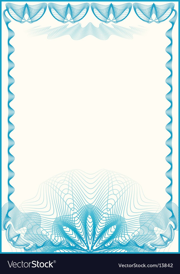 Certificate Border Royalty Free Vector Image