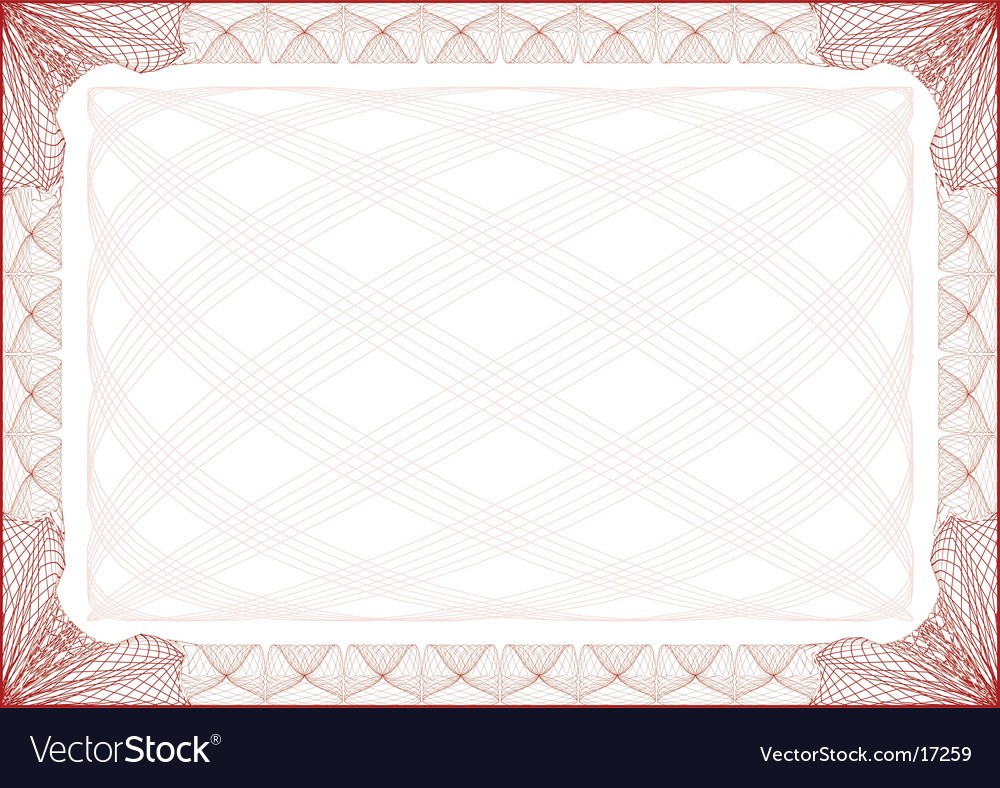 Certificate Border Royalty Free Vector Image