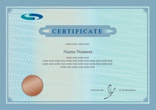 Certificate Eps Free Vector Download 182 370 For Template