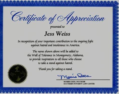 Certificate Of Appreciation Wording For Church 10 Best Images Christian