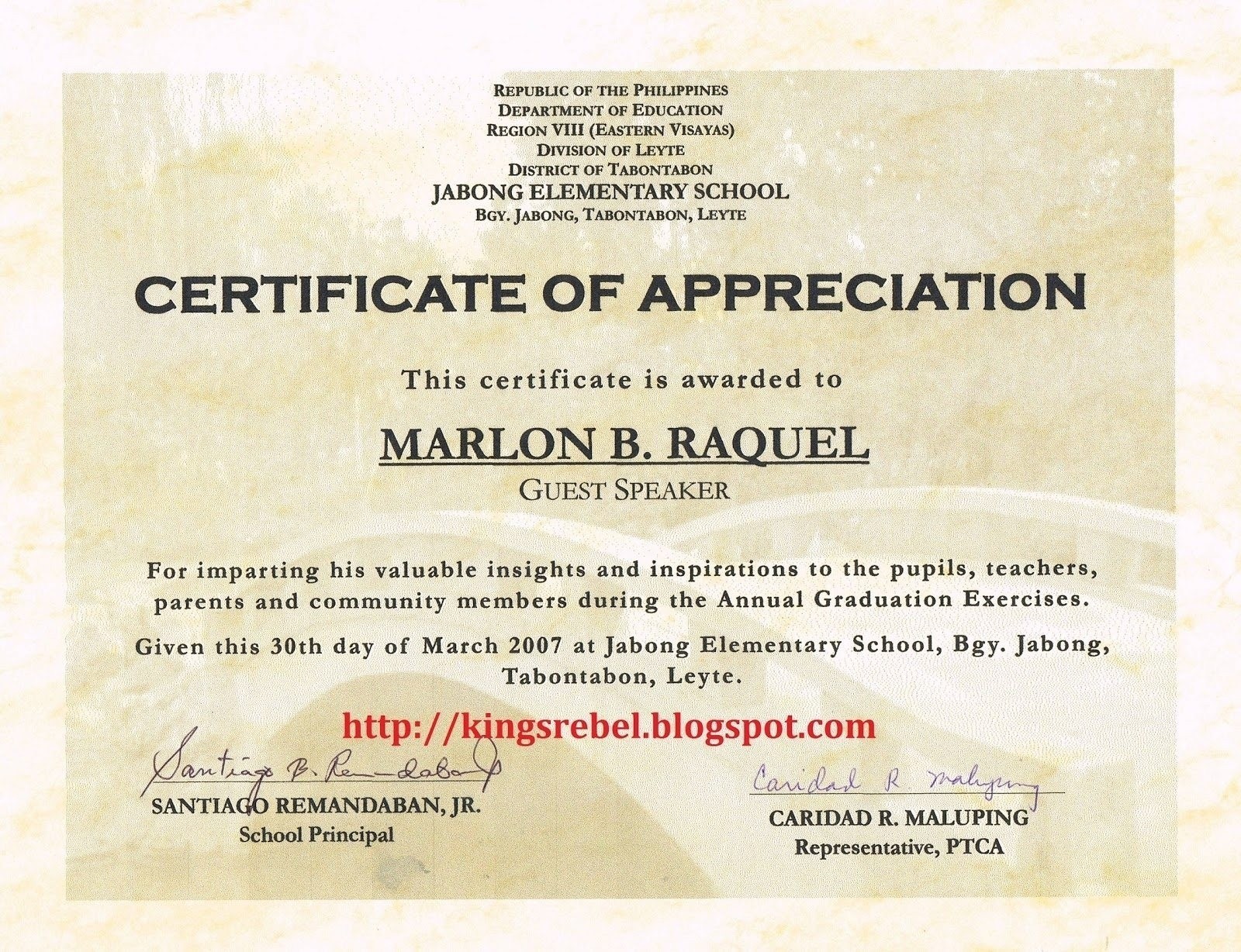 Certificate Of Appreciation Wording For Guest Speakers Sample 3106 Teachers