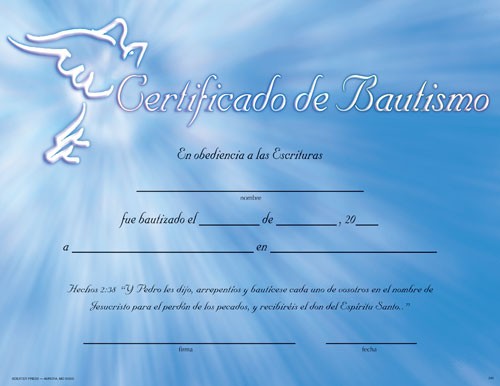 Certificate Of Baptism Word Template Colesecolossus Water