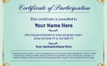 Certificate Of Participation Use For Clubs Sports Or Alter To Fit Images