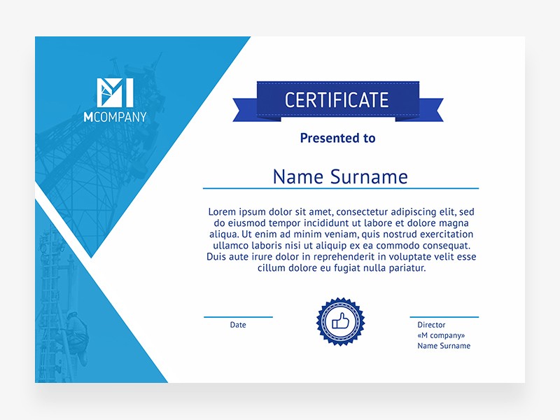 Certificate Template Freebie Download Photoshop Resource PSD Repo Free