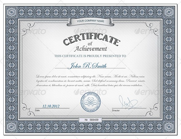 Certificate Template Psd Photoshop Free