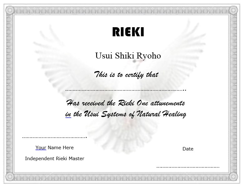 Certificate Templates Archives Word Free Reiki