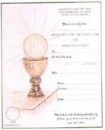 Certificates First Communion Certificate
