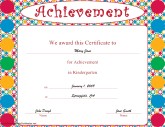 Certificates For Kids Free Printable Certificate Of Achievement
