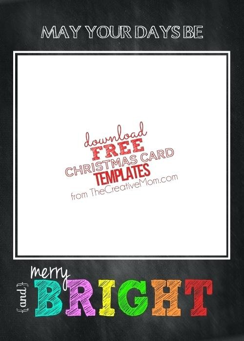 Chalkboard Card Vintage By Photo Christmas Cards Invitation Templates