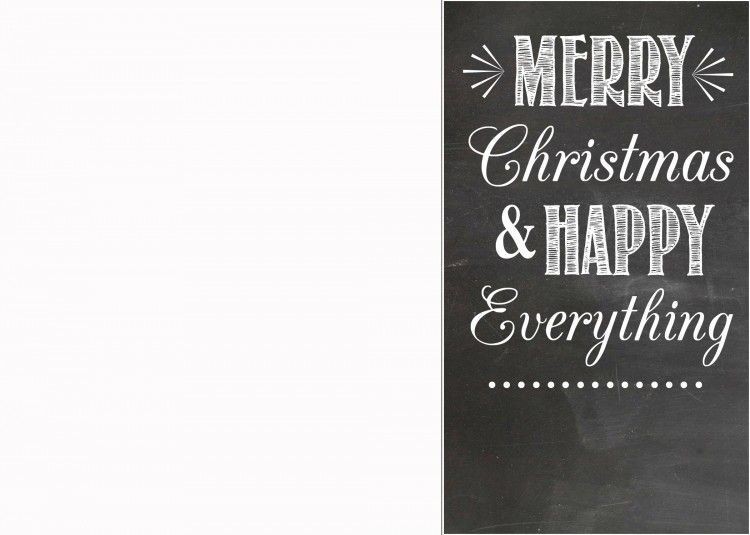 Chalkboard Christmas Card Template Free Kingseosolution Com