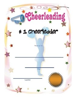Cheerleading Award Certificates Printable And