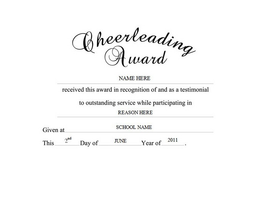 Cheerleading Award Free Templates Clip Art Wording Geographics Cheer Awards