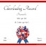 Cheerleading Certificate In Red Blue And White Cheer Pinterest Certificates