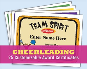 Cheerleading Certificates And Cheerleader Award Templates Cheer