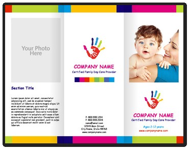 Child Care Brochure Templates Free Ukran Agdiffusion Com Pediatric