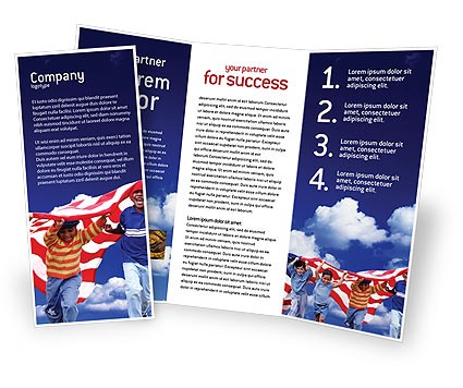 Children Of The USA Brochure Template Design And Layout Download America
