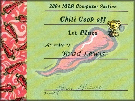 Chili Cook Off Award Certificates My Certificate Template