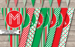 Christmas Banner Template Merry Editable Letter