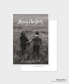Christmas Card Template Merry Trends 2017 Pinterest Adobe