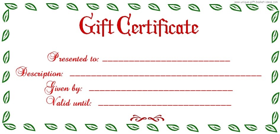 Christmas Gift Certificate Template 12 Present Free Printable Certificates