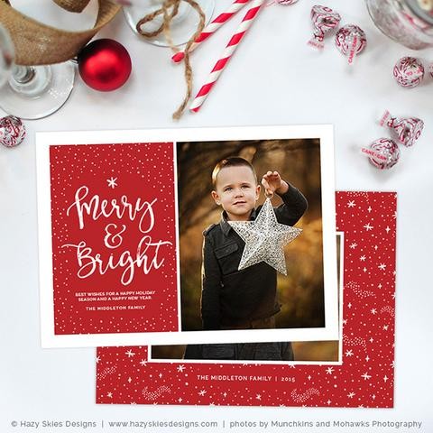 Christmas Holiday Card Templates For Photographers