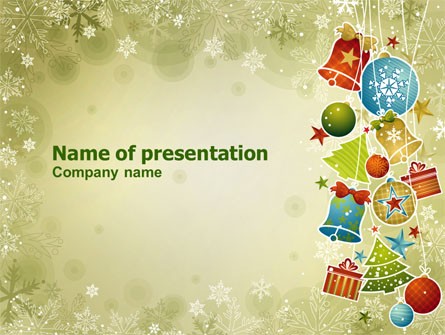 Christmas Holiday Theme PowerPoint Template Backgrounds 07273