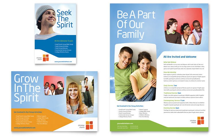 Church Youth Ministry Flyer Ad Template Word Publisher Free Brochure Templates For