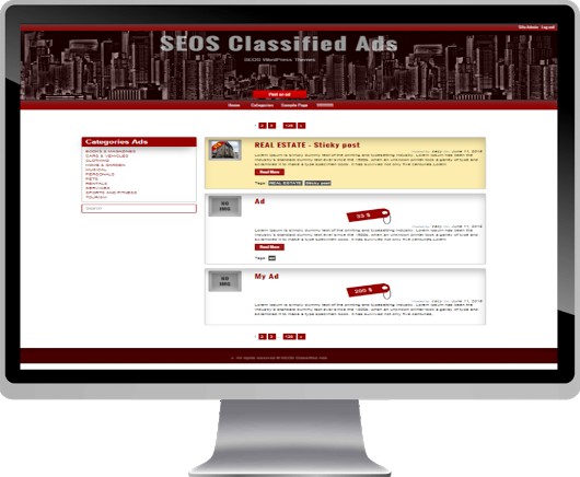 Classified Ads Is The 2015 Free WordPress Theme This