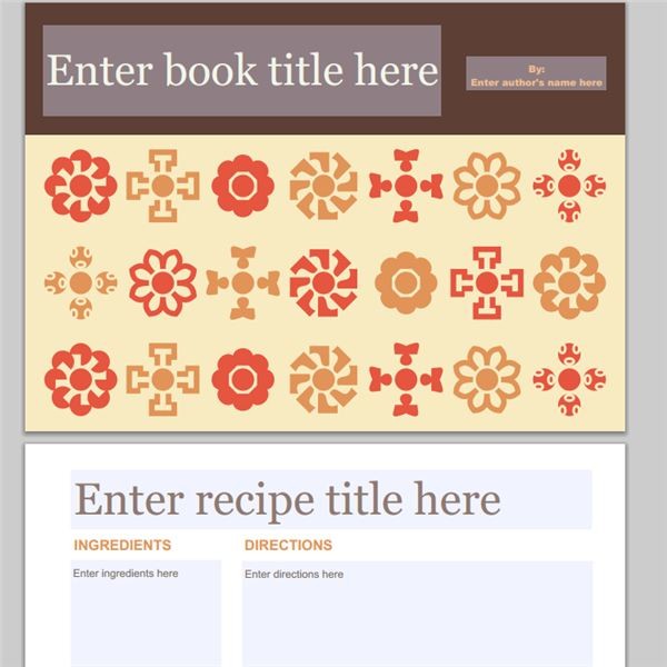 Collection Of Free Cookbook Templates Great Layouts For Recipe