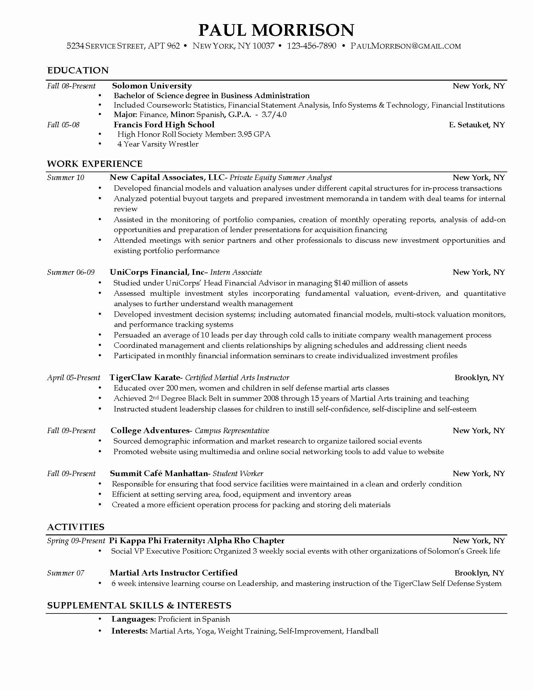 College Student Resume Templates Microsoft Word New Works