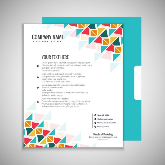 Colorful Brochure Template Vector Free Download Templates