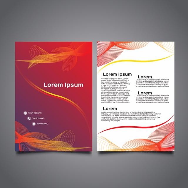 Colorful Business Brochure Template For Free Download On Commercial