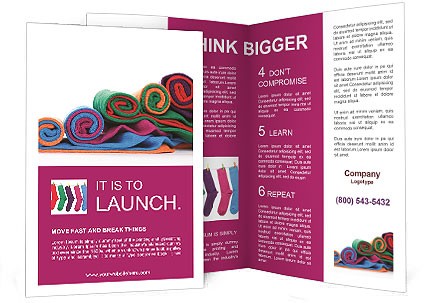 Colorful Fabric Brochure Template Design ID 0000008415 Templates