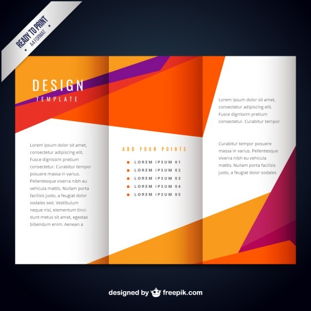 Colorful Modern Brochure Template Vector Free Download