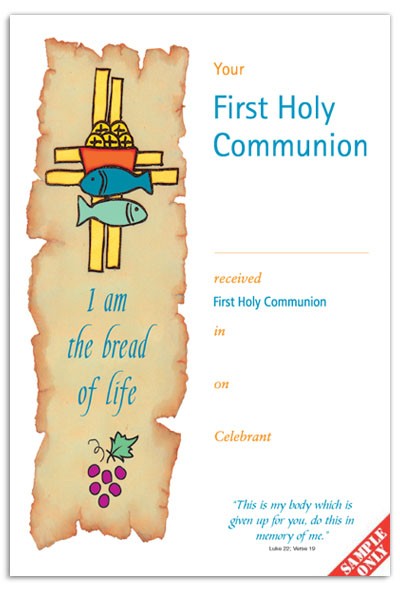 Communion Certificates Pixygraphics First Certificate Template